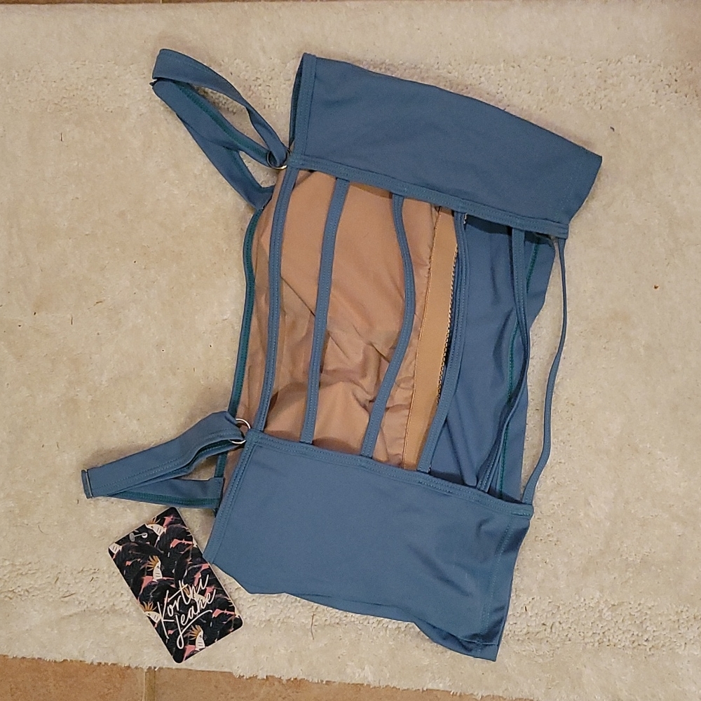 KORTNI JEANE: Caribbean Blue Latterback NWT - Picture 5 of 5